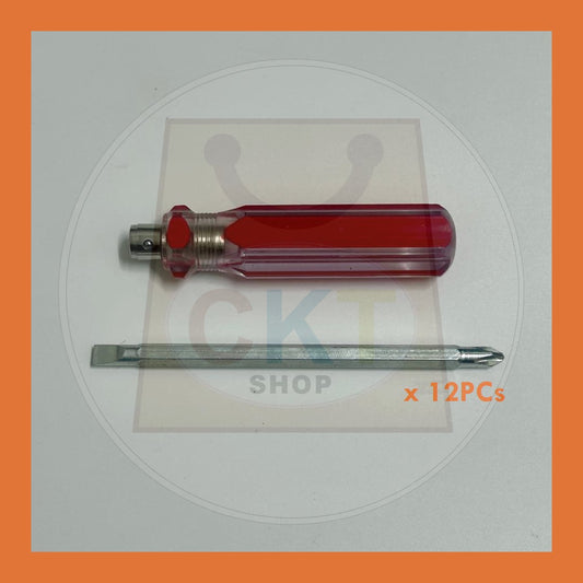 BULK PURCHASE - Scewdriver Crystal 4inch 12's │ Pemutar Skru Krystal 4inch 12's