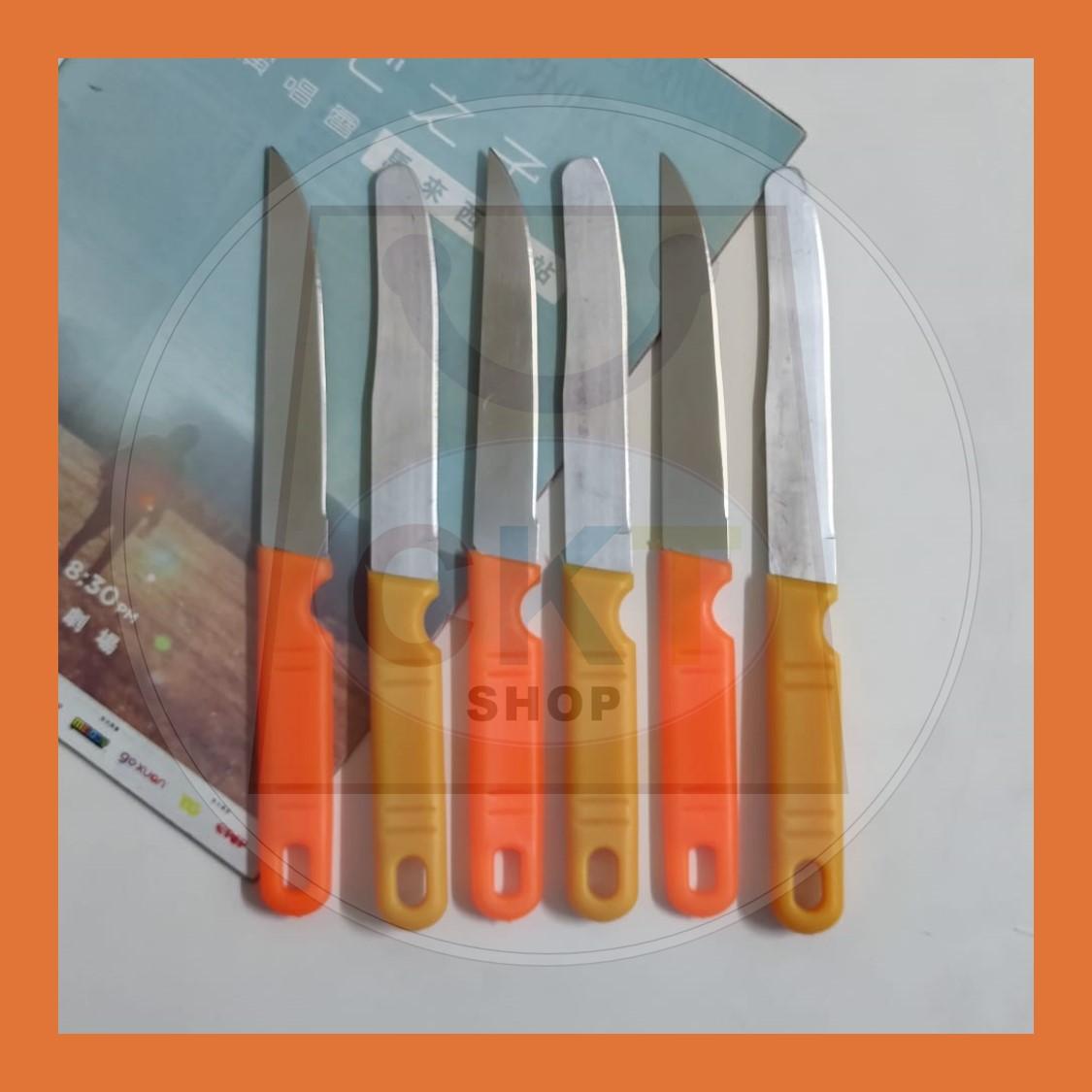 [READY STOCK] Fruit Vegetable Household Knife Stainless Steel Blade With Sheath Case Pisau Buah C