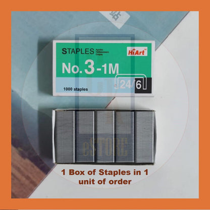 No.3-1M Staples Stapler Bullet Ubat Stapler Dawai Kokot Office Stationery Office Supplies