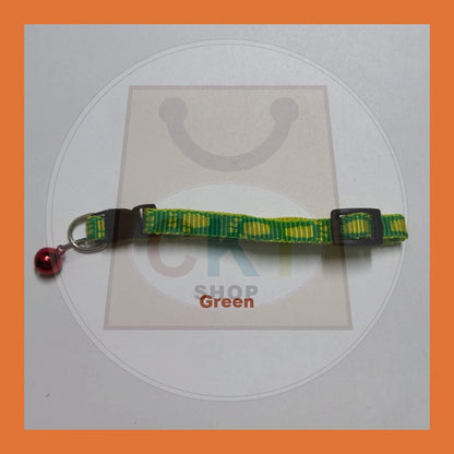[READY STOCK] Adjustable Pet Collar With Bell Safety Buckle Adjustable Kitten Puppy Collar Neck Accessories