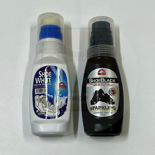 Chunbe Sparkling Shoe White Kapur Kasut Putih Shoe Black 80ml 120ml Pemutih Kasut Sekolah Shoes Whitening Kasut Hitam