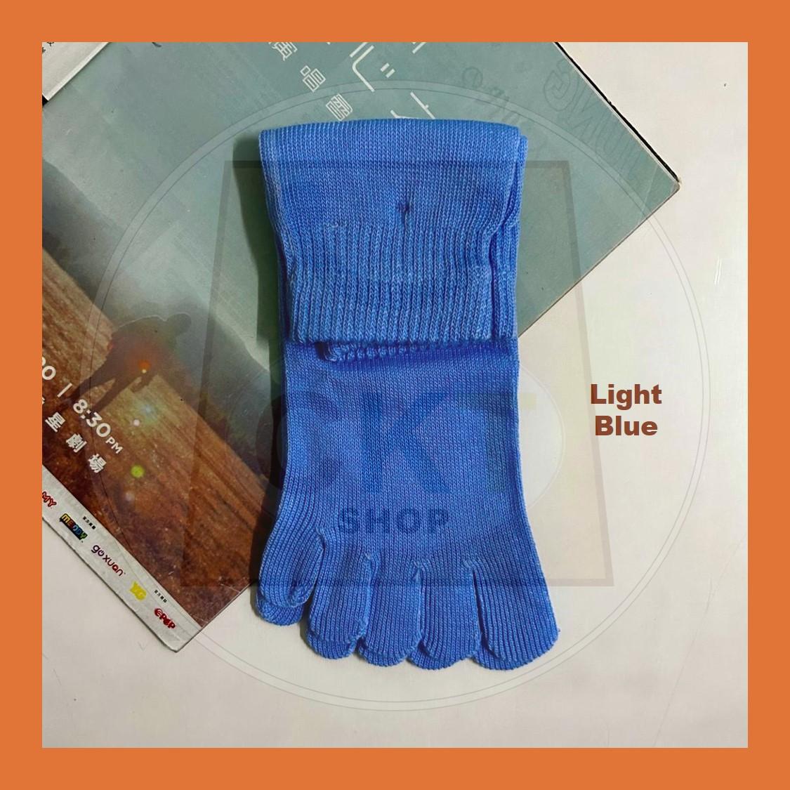 Breathable Non-slip Cotton Split Toe Ladies Five Finger Socks Yoga Socks Floor Socks Stoking Jari Outdoor Green Family