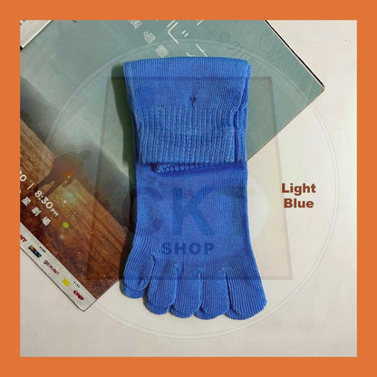 Breathable Non-slip Cotton Split Toe Ladies Five Finger Socks Yoga Socks Floor Socks Stoking Jari Outdoor Green Family