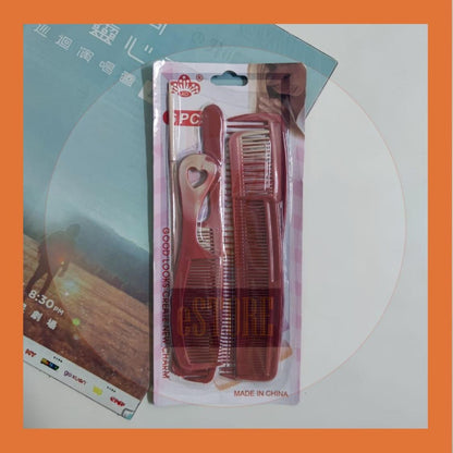 Hair Comb 6s set 6 in 1 Hairdressing Styling Family Jimat Pack Fine-tooth Salon Plastic Combs Beauty Tools Sikat Rambut