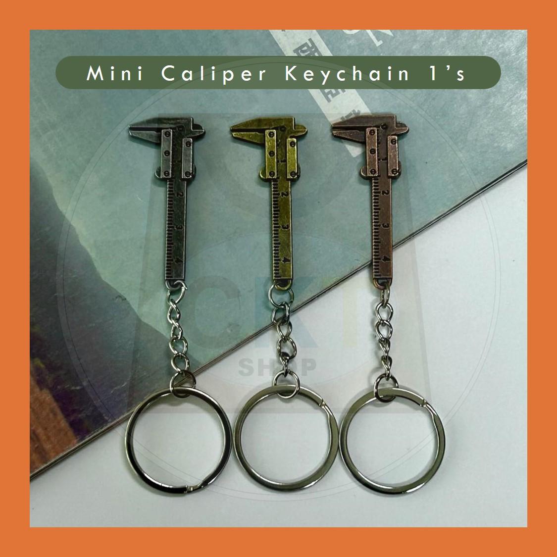 Portable Mini Vernier Caliper Keychain Style Simulation Model Ruler Vernier Caliper