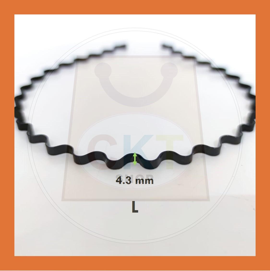 Women Men Unisex Black Hair Band Hairband Steel Metal Cekak Rambut Hitam Besi Gulung Spring Hair Band