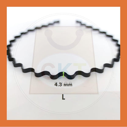 Women Men Unisex Black Hair Band Hairband Steel Metal Cekak Rambut Hitam Besi Gulung Spring Hair Band
