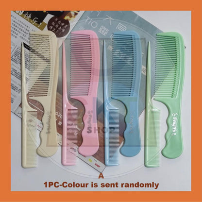 Comb Sikat Rambut  2s set Hair Lice Comb Sikat Kutu Plastik Tak Tajam Gadis Lady Cute Cartoon 2 in 1
