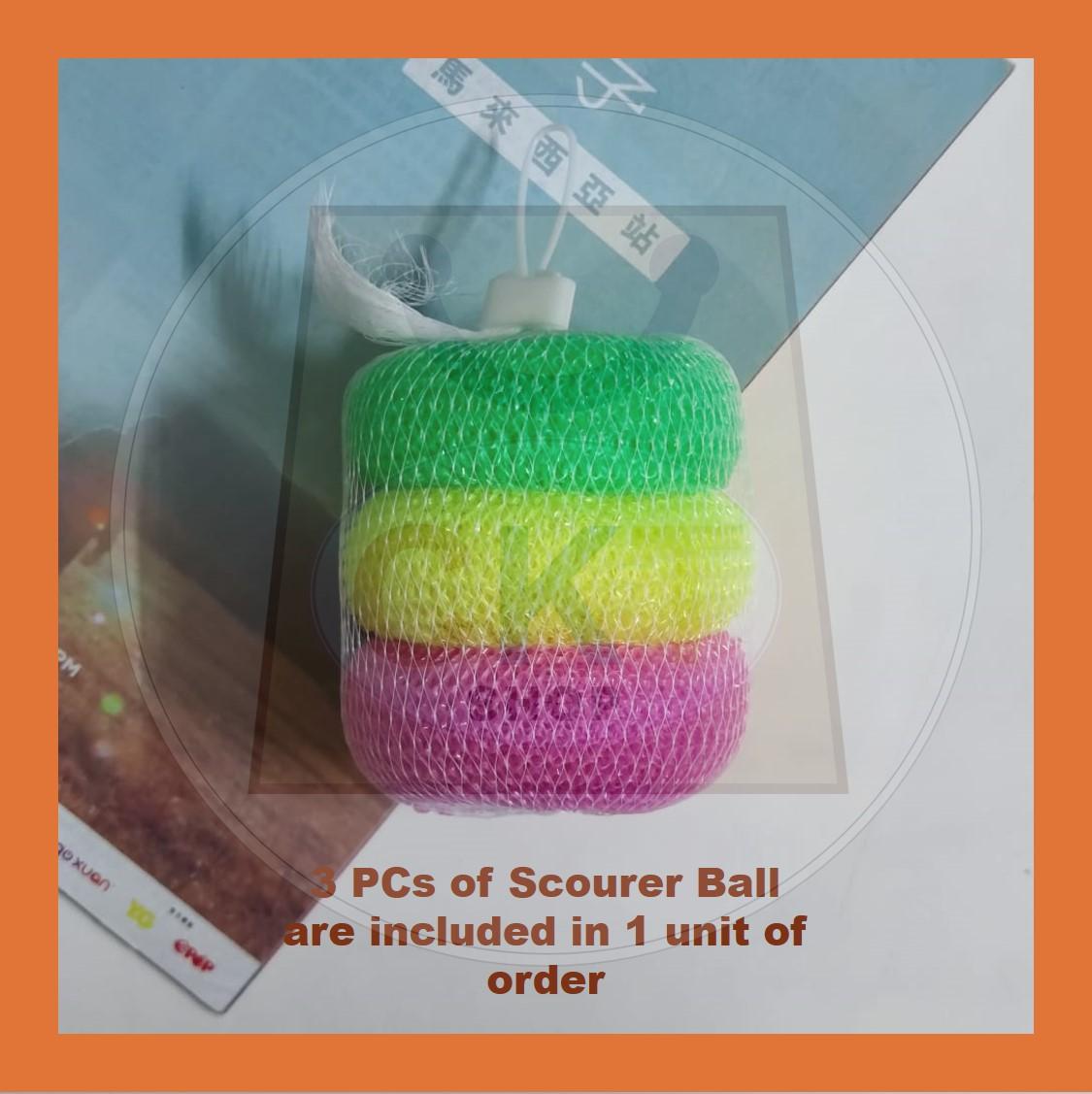 Sponge Bolt Wash Plate Clean Pad Scourer Ball Kitchen Plastic Net Steel Wool Plastic Berus Plastik Scouring