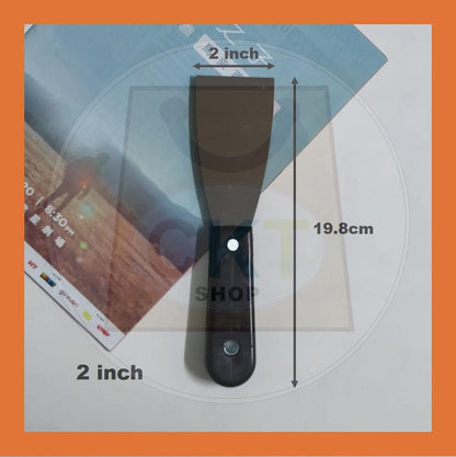 Stainless Steel Wood Handle Scrapper Wall Cement Paint Scraper Wall Plastering Putty Knife Pengikis Cat Dinding