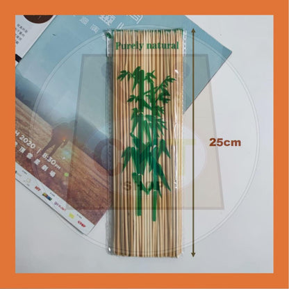 Batang Lidi Satay BBQ Stick Bamboo Skewer Kayu Cucuk Satey Kayu Bunga Telur DIY Batang Telur Buah Bouquet 15cm 25cm 30cm