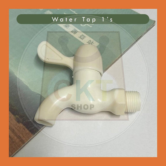 [READY STOCK] 1/2" PVC Bib Water Tap / Kitchen & Bathroom Sink Faucet / Kepala Paip Air Plastik