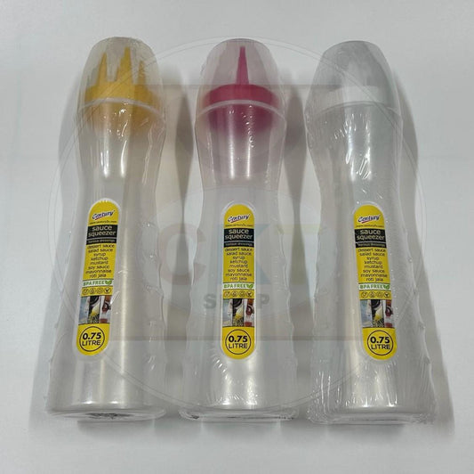 Century Multipurpose Tube Acuan Roti Jala Bottle Sauce Squeezer Sauce Botol Idea 1 Mata 3 Mata 5 Mata Burger 750ml 0.75L