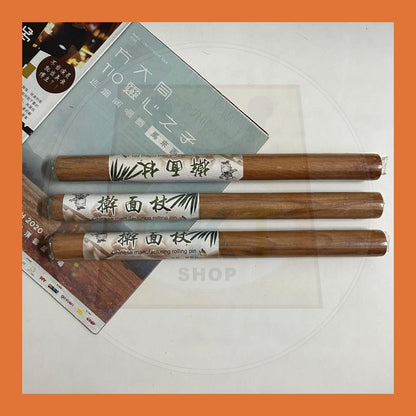 Wooden Flour Rolling Pin Cake Dough Roller Solid Wood Non-Stick Decorating Cake Kayu Bergulir