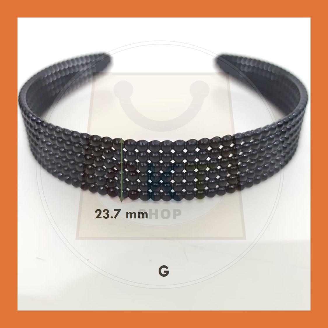 Hairband Plastic Black Headband Cekak Rambut Hitam Hair Band Female Male Unisex Black Hitam Premium Plastic Casual Daily Retro