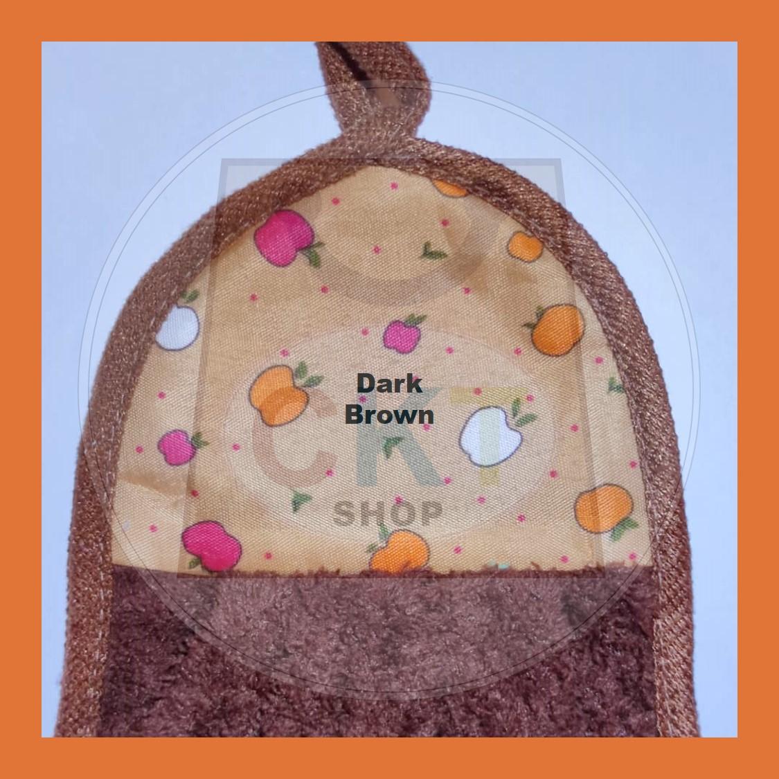 Kitchen Hanging Cleaning Towel Cotton Fleece Dish Cloth Hanging Loop Hand Towel Household Kitchenware Tuala Tangan
