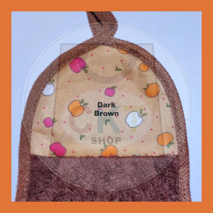 Kitchen Hanging Cleaning Towel Cotton Fleece Dish Cloth Hanging Loop Hand Towel Household Kitchenware Tuala Tangan