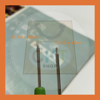 【Produk Baru】Set Pemutar Skru 2 dalam 1 – (+) & (–) Kepala 2.0 x 40mm | Screwdriver Set 2PCS