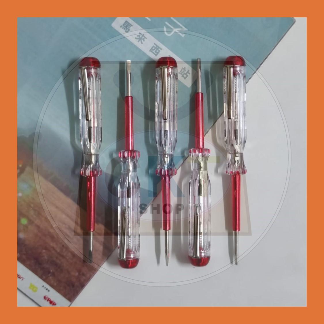 Professional Test Pen Pen Ujian Elektrik High Quality TEST light dan screw tak senang patah Flathead