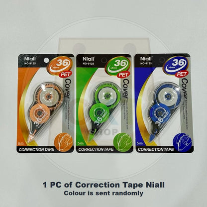 Long Length Economy 7mx5mm ZLX-802 Correction Tape ZLX802 7m x 5mm Anti Break Smooth