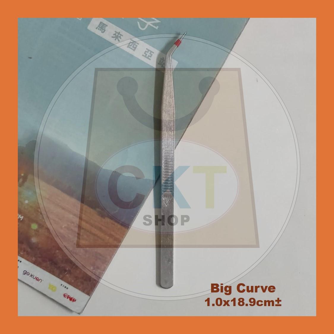 [READY STOCK] B Stainless Steel Tweezer Forceps Anti-Static Tweezers Repair Maintenance Tools Straight Curve Kepit