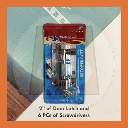 Stainless Steel Security Safety Door Latch Door Bolt Shed Gate Fence Toilet Selak Pintu Bilik Tandas