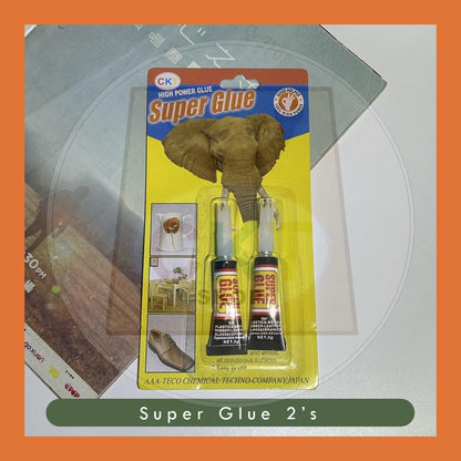 Economy Elephant Super Strong Super Glue All Purpose Adhesive Gam Gajah Elephant Glue 2PCs 2ml Hardware