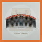 Invisible Headband Comb Black Head Pin Crown Baby Hair Non-Slip Bridal Penganting Rambut Sikat