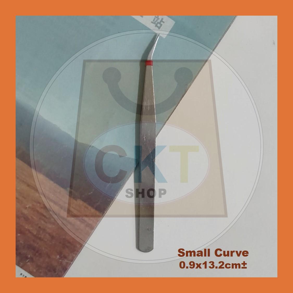 [READY STOCK] B Stainless Steel Tweezer Forceps Anti-Static Tweezers Repair Maintenance Tools Straight Curve Kepit