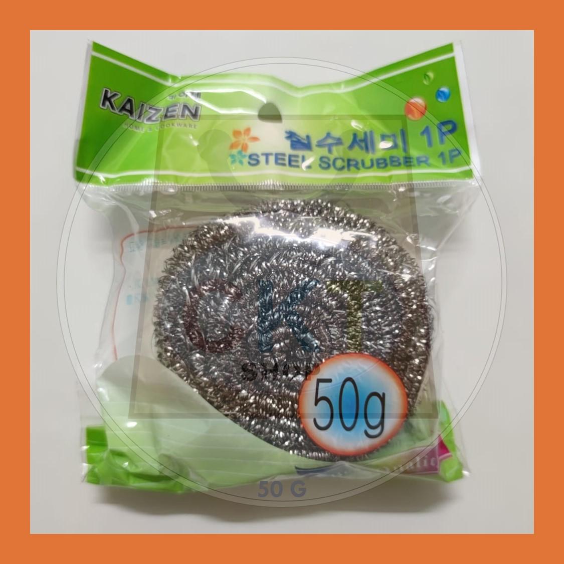 Metal Stainless Steel Scour Pad Kitchen Scrubber Iron Wire Ball Sponge Metal Pembersih Bola Keluli Dapur Dawai Periuk