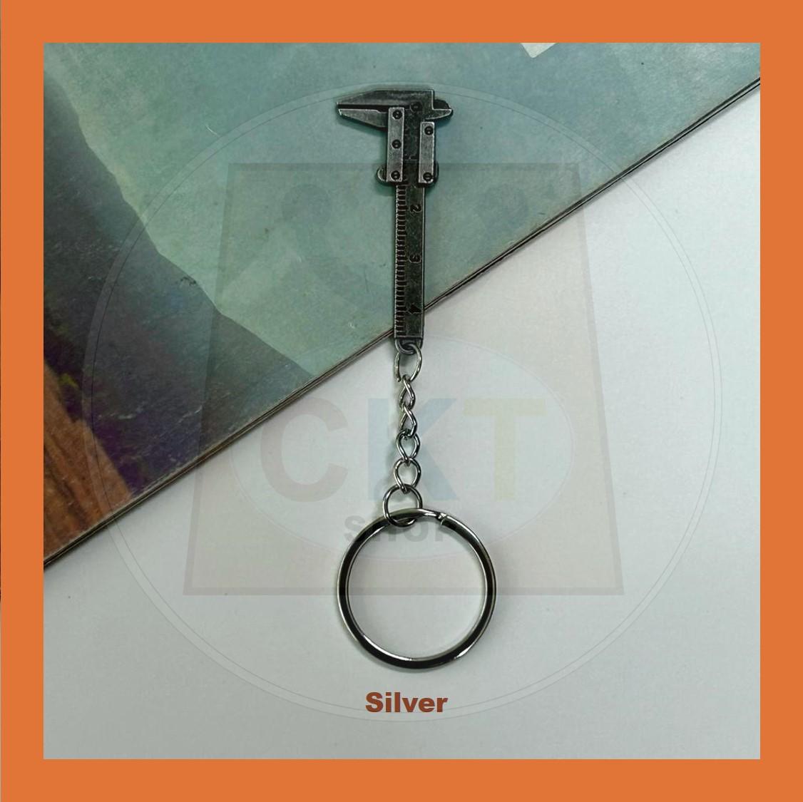 Portable Mini Vernier Caliper Keychain Style Simulation Model Ruler Vernier Caliper
