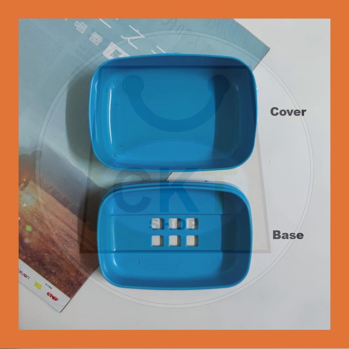 Soap Dish Box Case Holder Container Wash Shower Bathroom Sealed Travel Case Portable Kotak Sabun Bekas Sabun Soap Dishes Self-draining Dry Bathroom