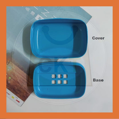 Soap Dish Box Case Holder Container Wash Shower Bathroom Sealed Travel Case Portable Kotak Sabun Bekas Sabun Soap Dishes Self-draining Dry Bathroom