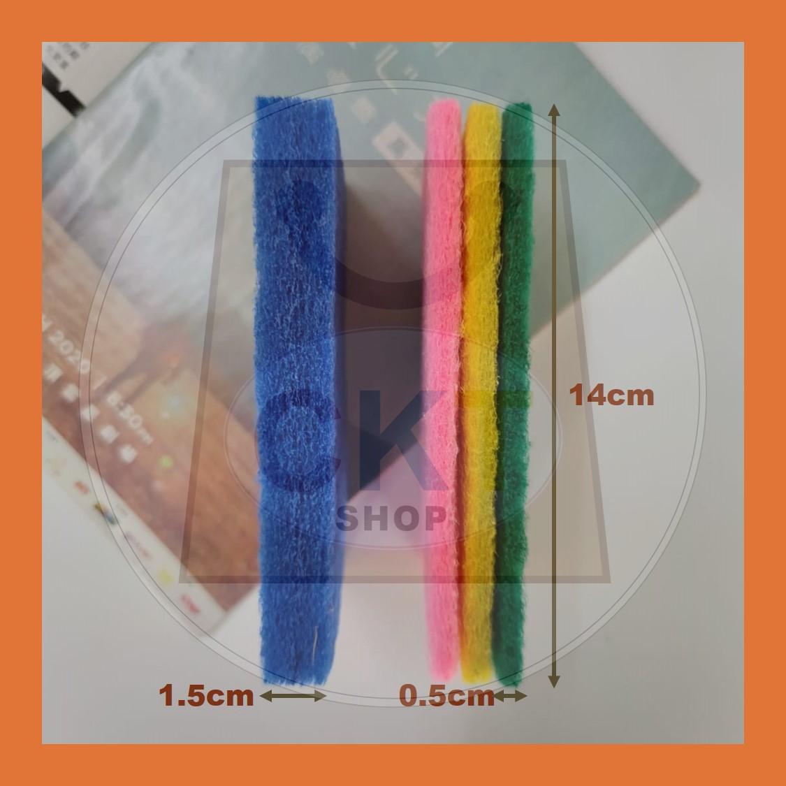 [READY STOCK] Multipurpose Cleaning Polishing Scrubbing Scouring Pads / Span Kain Cuci Pinggan Hijau 1's 3's