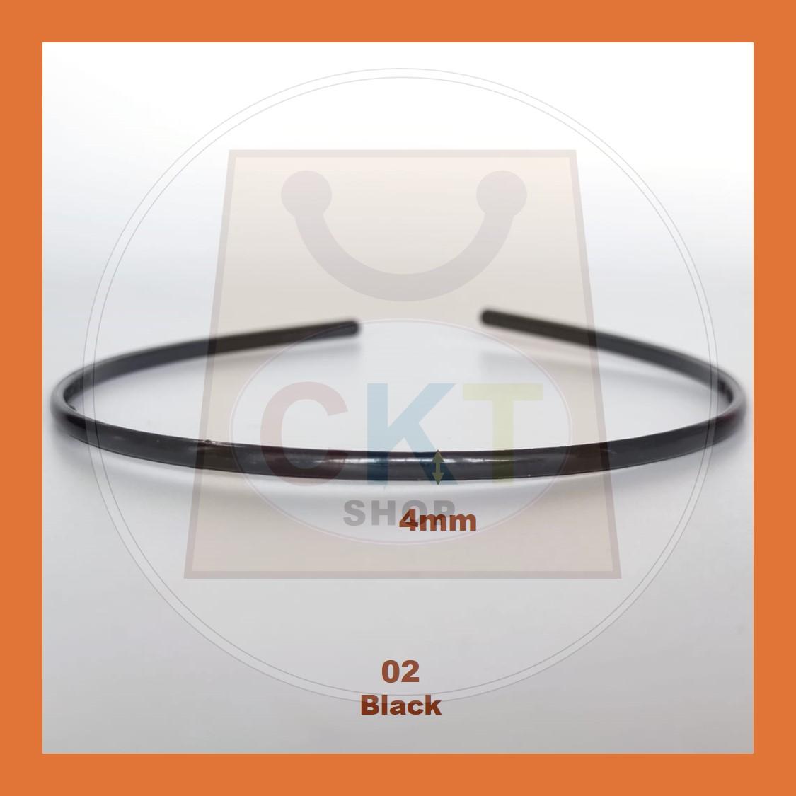 Hairband Plastic Black Headband Cekak Rambut Hitam Hair Band Female Male Unisex Black Hitam Premium Plastic Casual Daily Retro