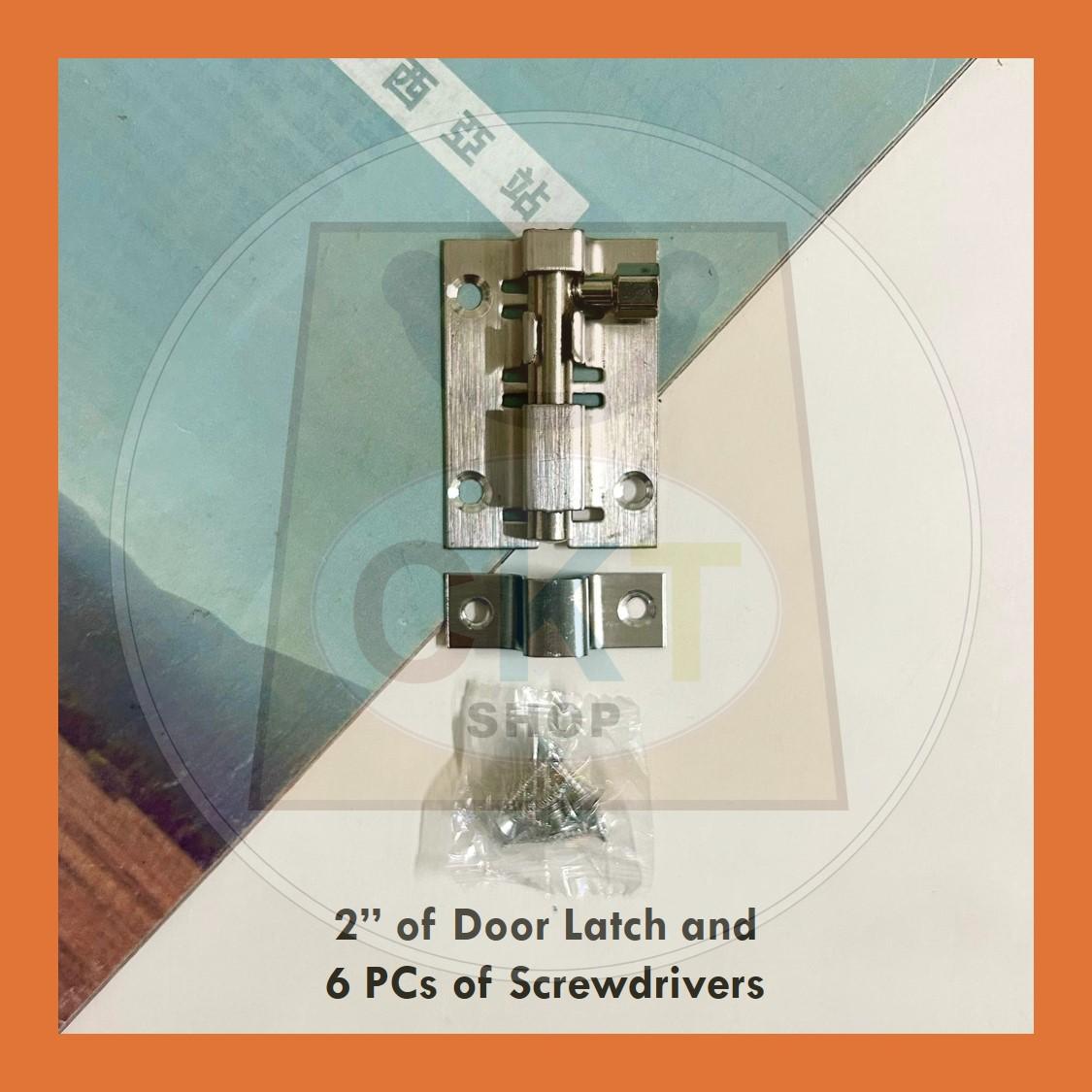 Stainless Steel Security Safety Door Latch Door Bolt Shed Gate Fence Toilet Selak Pintu Bilik Tandas