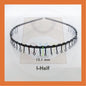 Women Men Unisex Black Hair Band Hairband Steel Metal Cekak Rambut Hitam Besi Gulung Spring Hair Band