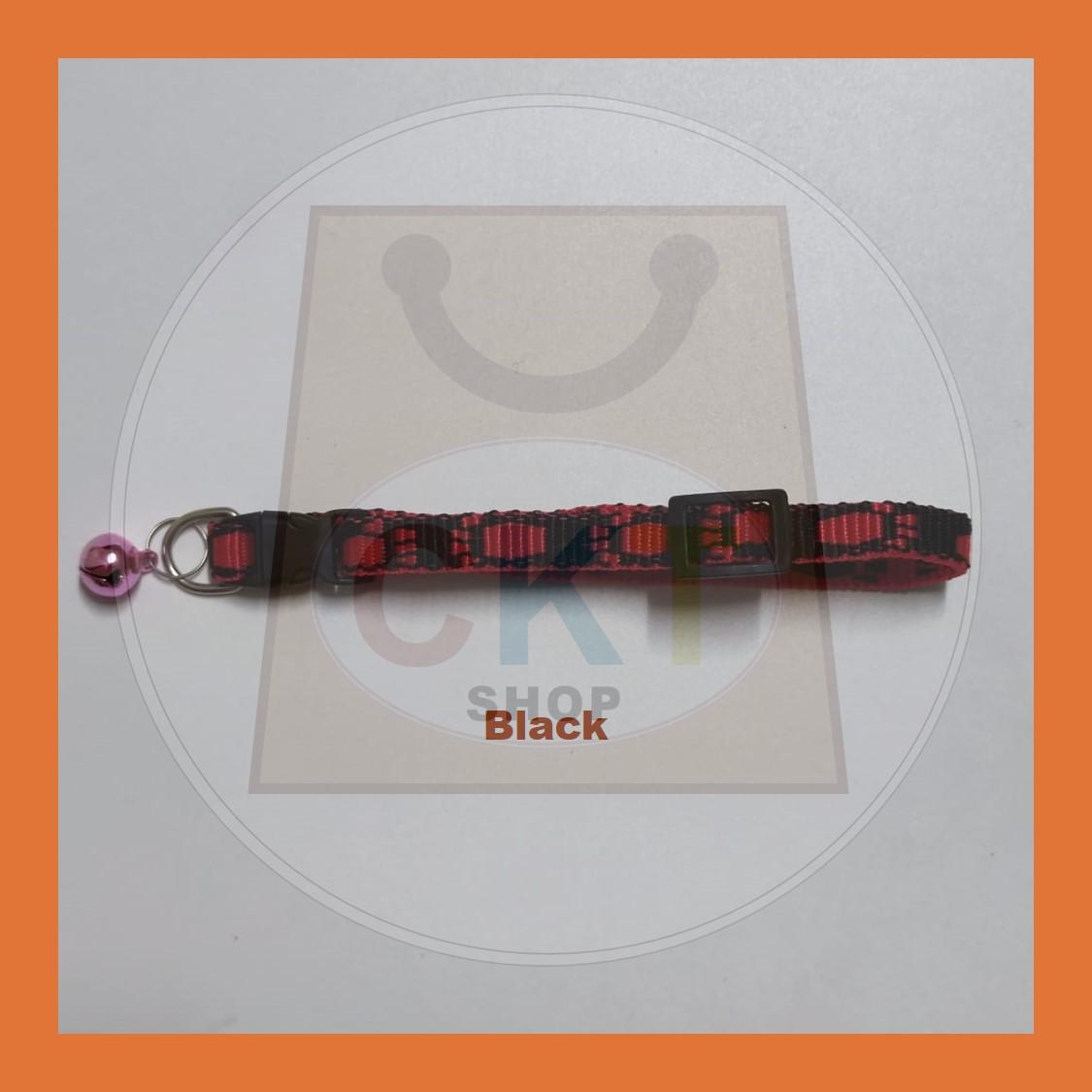 [READY STOCK] Adjustable Pet Collar With Bell Safety Buckle Adjustable Kitten Puppy Collar Neck Accessories