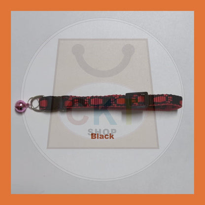 [READY STOCK] Adjustable Pet Collar With Bell Safety Buckle Adjustable Kitten Puppy Collar Neck Accessories