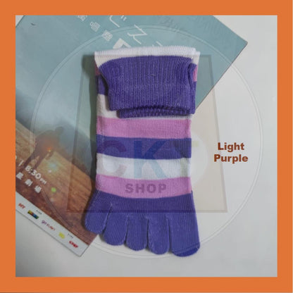 Breathable Non-slip Cotton Split Toe Ladies Five Finger Socks Yoga Socks Floor Socks Stoking Jari Outdoor Green Family