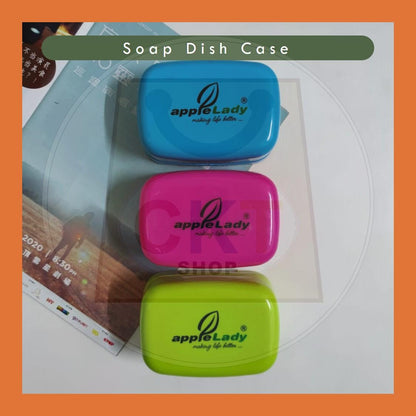 Soap Dish Box Case Holder Container Wash Shower Bathroom Sealed Travel Case Portable Kotak Sabun Bekas Sabun Soap Dishes Self-draining Dry Bathroom