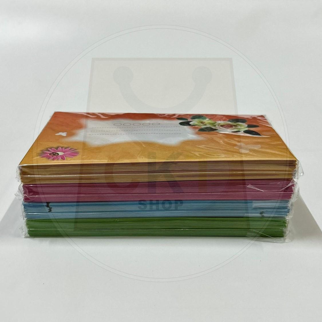 Rose Queen Envelope 3.5" x 6.5" (25Pieces/Packet) | Flower Envelope | Weeding Envelope | Sampul Surat Bunga Office Stationery