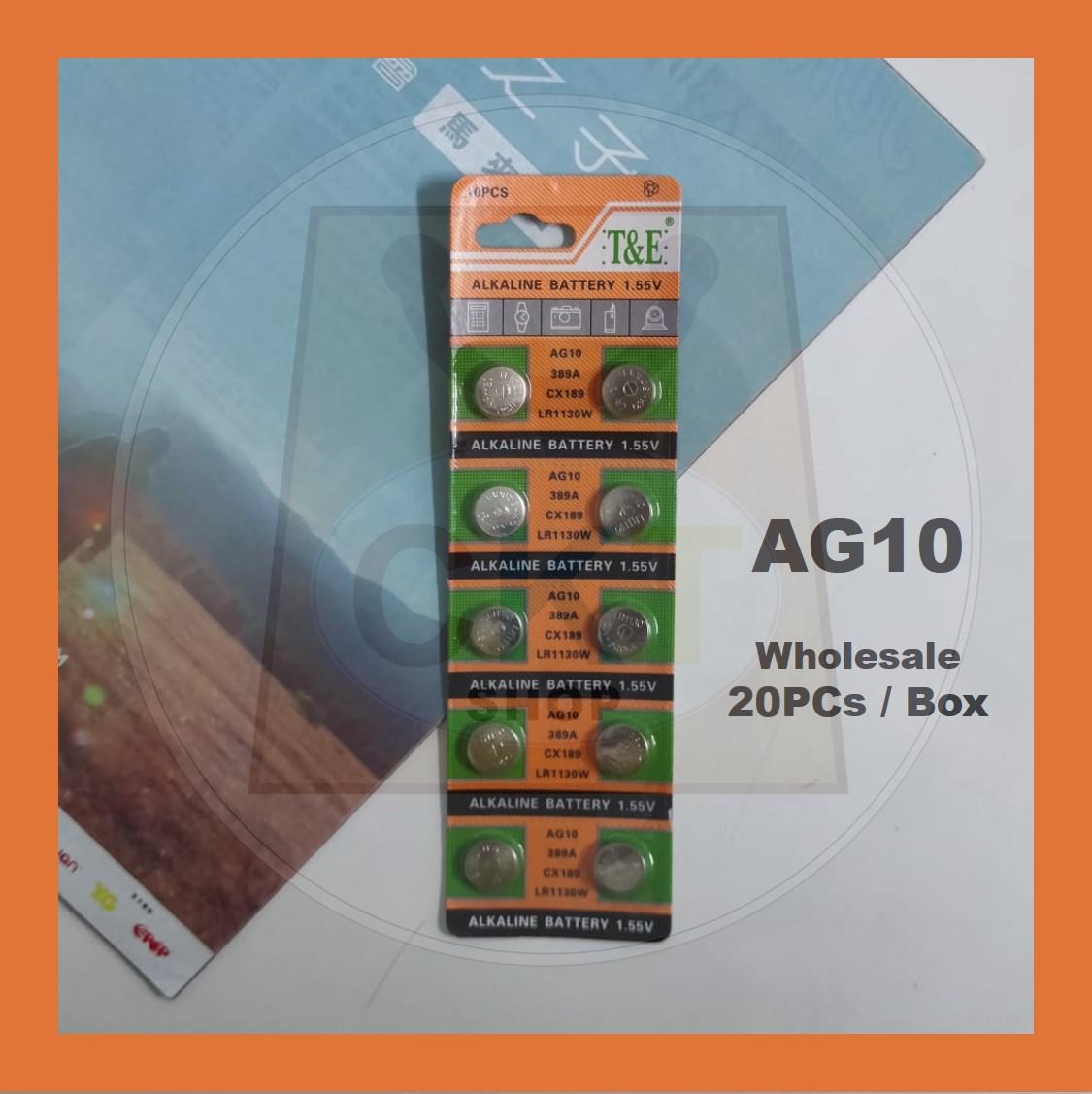 Button Cell Battery Watch Toy Coin Calculator PC Alkaline Batteries AG10 AG13 LR1130 LR44