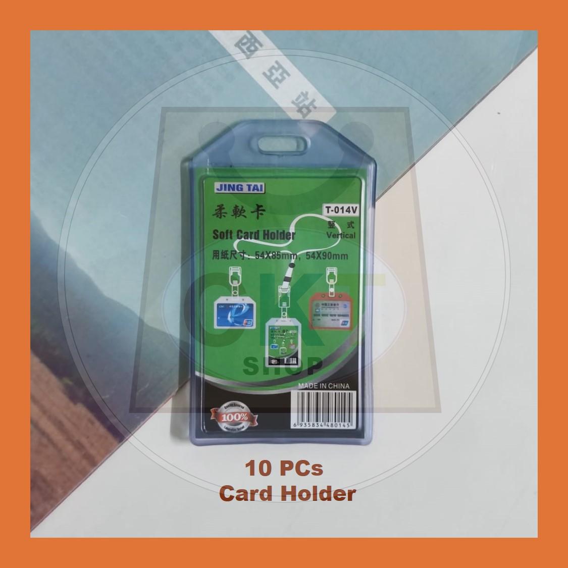 Wholesale Borong Soft PVC Card Holder Transparent Badge Holder Name Tag Badge ID IC Exhibition Pass Silicone Conference Event Pass