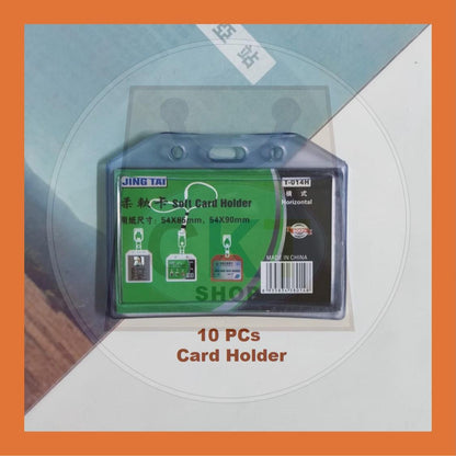 Wholesale Borong Soft PVC Card Holder Transparent Badge Holder Name Tag Badge ID IC Exhibition Pass Silicone Conference Event Pass