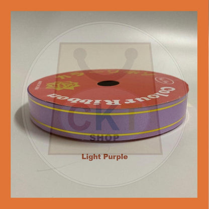 Reben 18mm 10M PP Fancy Ribbon With Gold Edge Riben Plastic Gold Line 10 Meter 10 Metre