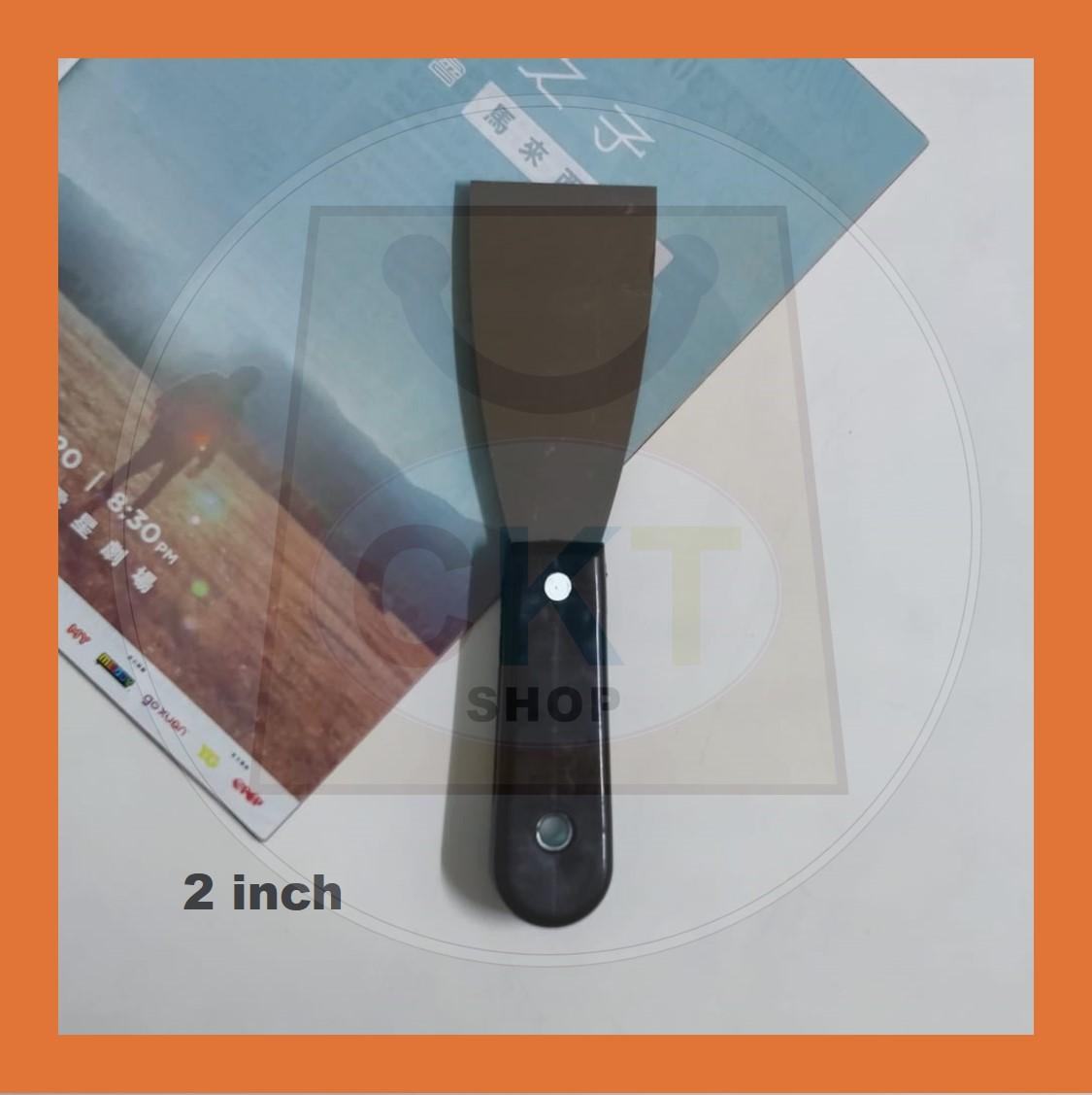 Stainless Steel Wood Handle Scrapper Wall Cement Paint Scraper Wall Plastering Putty Knife Pengikis Cat Dinding