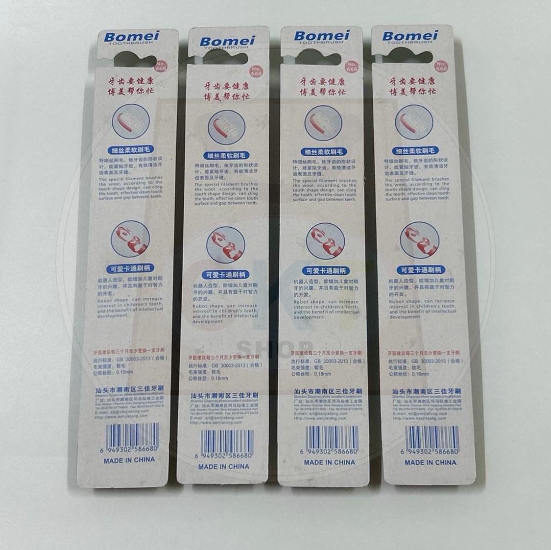 Bomei Kids Flexible Toothbrush Ultra Fine Bristles Dental Toothbrush Berus Gigi Tooth Brush  [READY STOCK]
