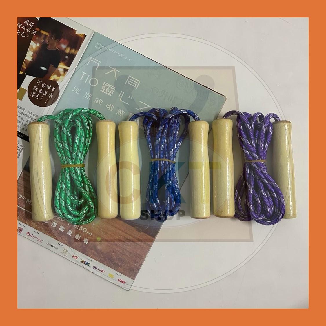 Gym Sport Fitness Exercise Training Badminton Skipping Jumping PVC Rope Tali Lompat