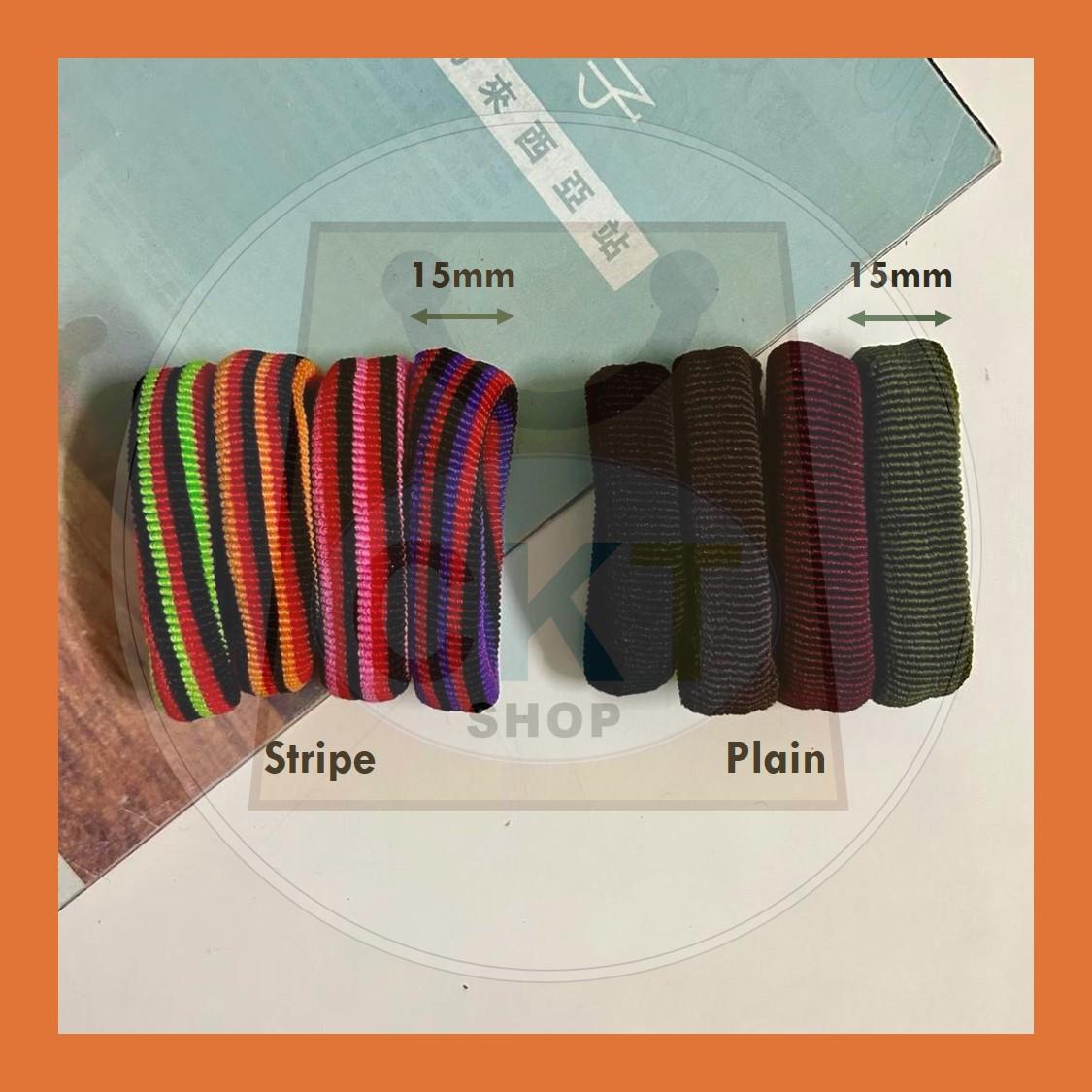 Simple Colorful Black Hair Band Hairties Rubber Band Getah Rambut 4's Ikat Rambut Rubber Band Geath Ikat Rambut Kukuh